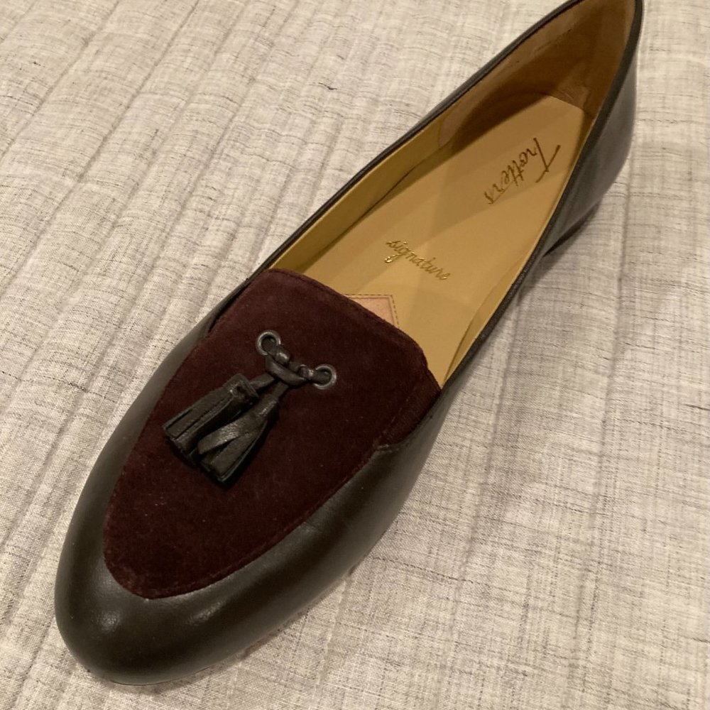 Trotters Brown Leather & Suede Loafer - Excellent Condition - Worn Once W10.5 N